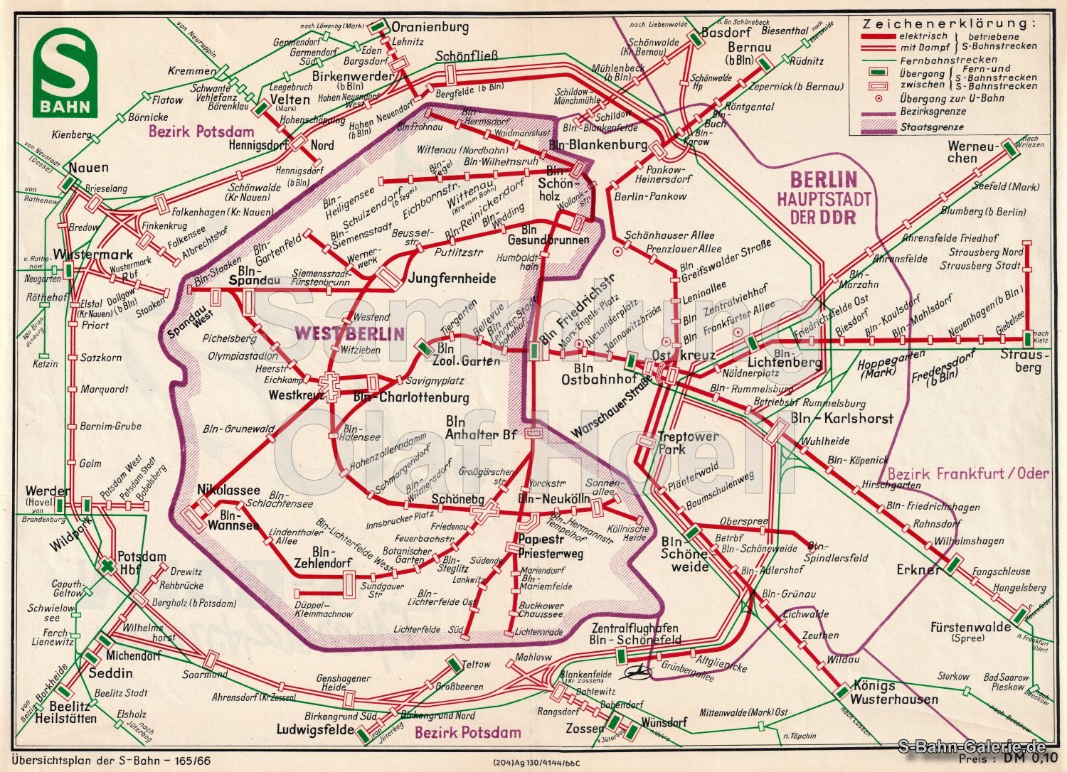 Netzplan der S-Bahn Berlin von 1966 - S-Bahn-Galerie.de Netzplan der S-Bahn Berlin von 1966 - S-Bahn-Galerie.de